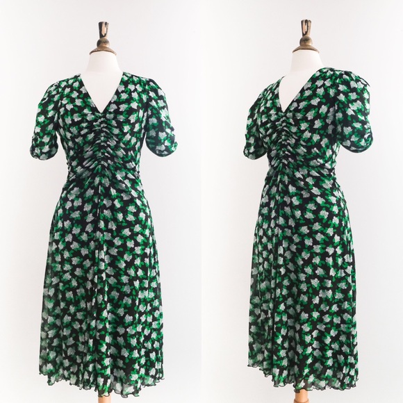 DVF In Charge Reversible Floral Dress - Picture 1 of 12